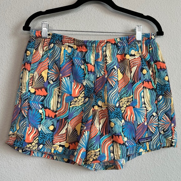 Patagonia Pants - Patagonia Baggies Women’s 5 inch Shorts Subtidal Blue Multicolor Print Medium